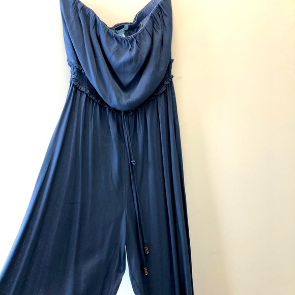 She + Sky Pants - She + Sky blue jumpsuit